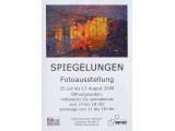 Plakat zur Ausstellung "Spiegelungen"